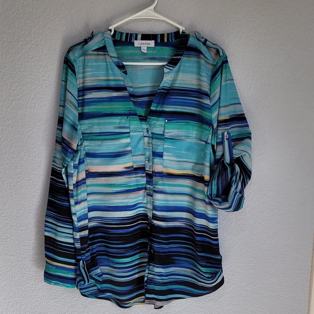 CK long sleeve blouse